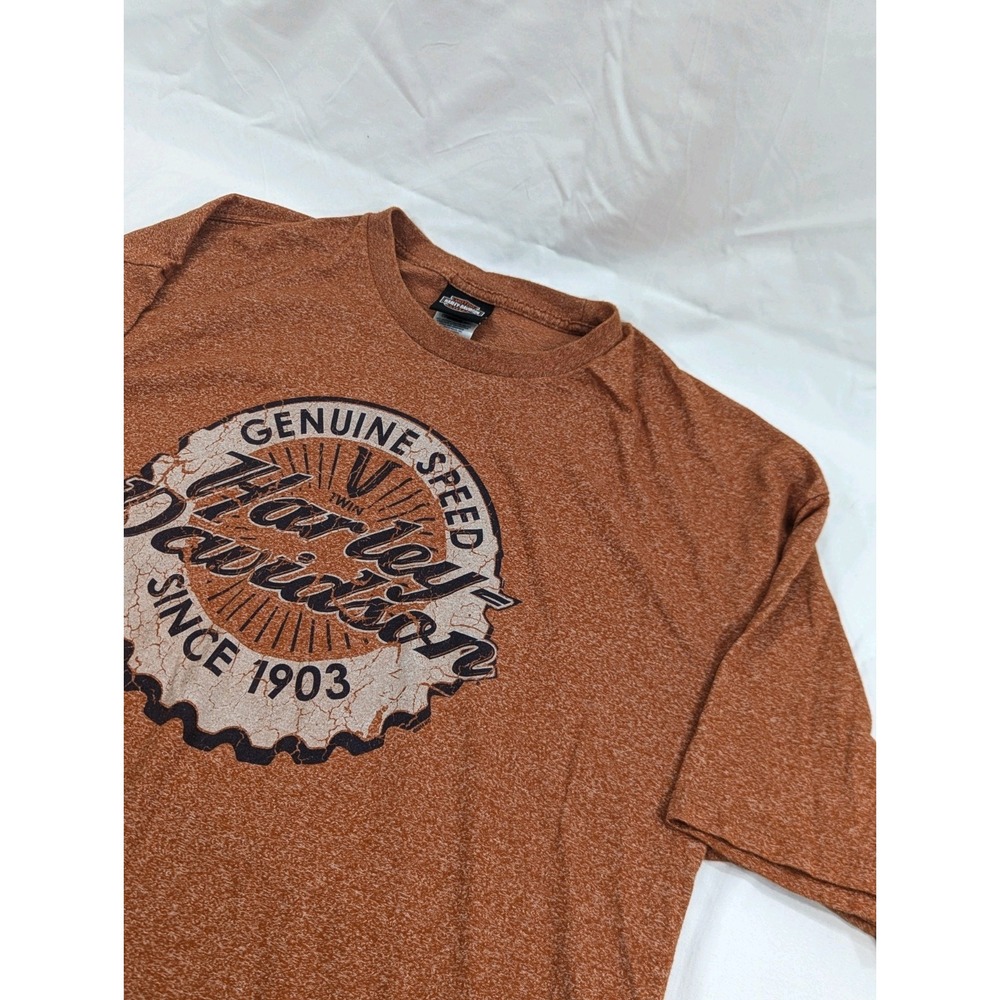 Harley Davidson Barnett HD Texas‎ V Twin T-Shirt Black Size 2XL Corkboard